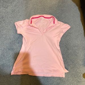 Old Navy light pink small collared short sleeved shirt
